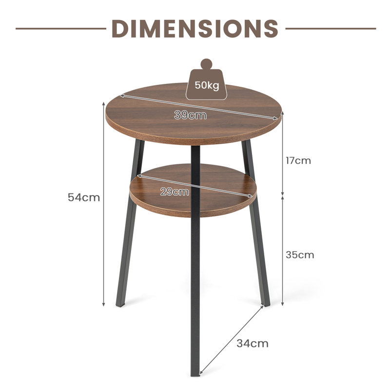 Lage Frame End Table, Walnut