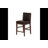 Regina Brown Faux Leather Counter Stool