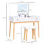 Ensemble de coiffeuse avec tabouret et miroir