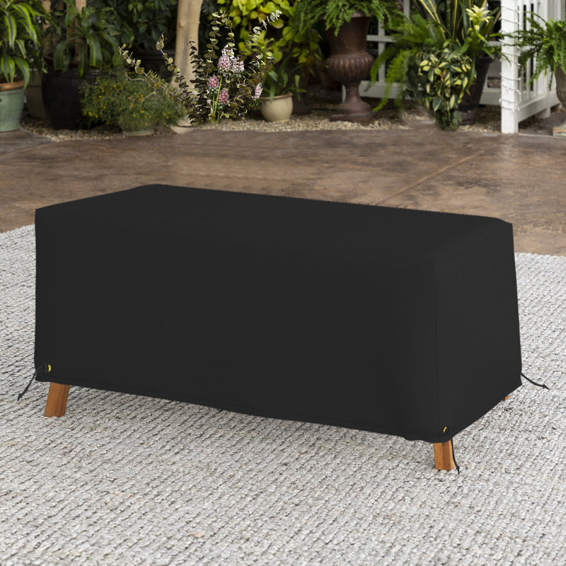 Outdoor Patio Ottoman Cover, 45.7cm H x 132.1cm W x 76.2cm D