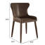 Chaise de salle à manger en tissu avec pieds en métal Boucle-914822341