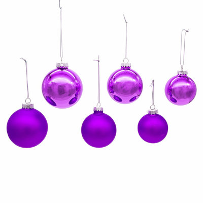 Ensemble d'ornement boule brillant et mat 20 pièces