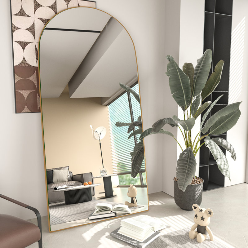 Miroir sur pied pleine longueur Classic, H 71 po x l 28 po, Or