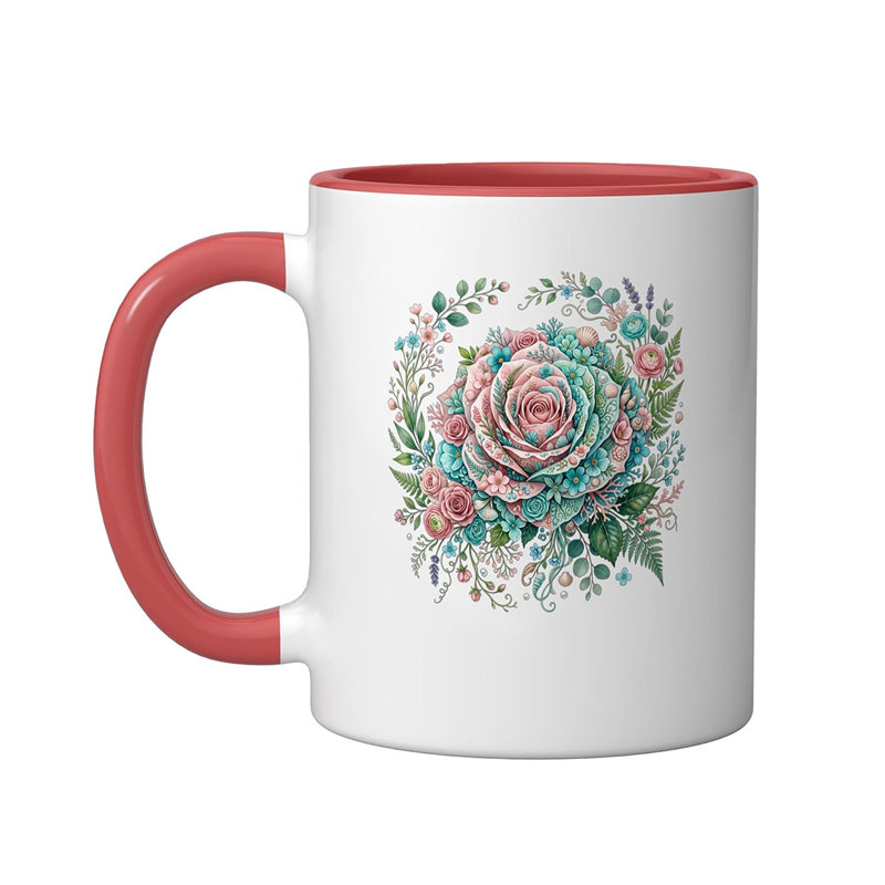 Ceramic Coffee Mug, Red