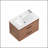 30" reddish brown Wall Mounting Bathroom Vanity, Soft Close 2 Drawer