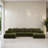 6 - Piece Modular Sleeper Sectional Sofa Bed Corner Sofa for Living Room-1529266984