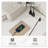 L Shaped Desk With Led Lights & Power Outlets-1268743629