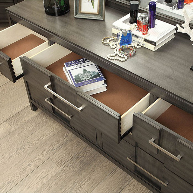 Magnifique table de chevet 1pc, Gris