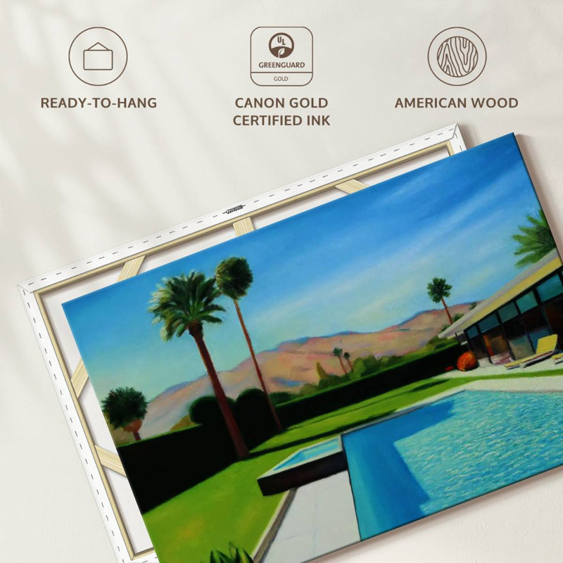 Lundi à Palm Springs, H 26 po x l 39 po