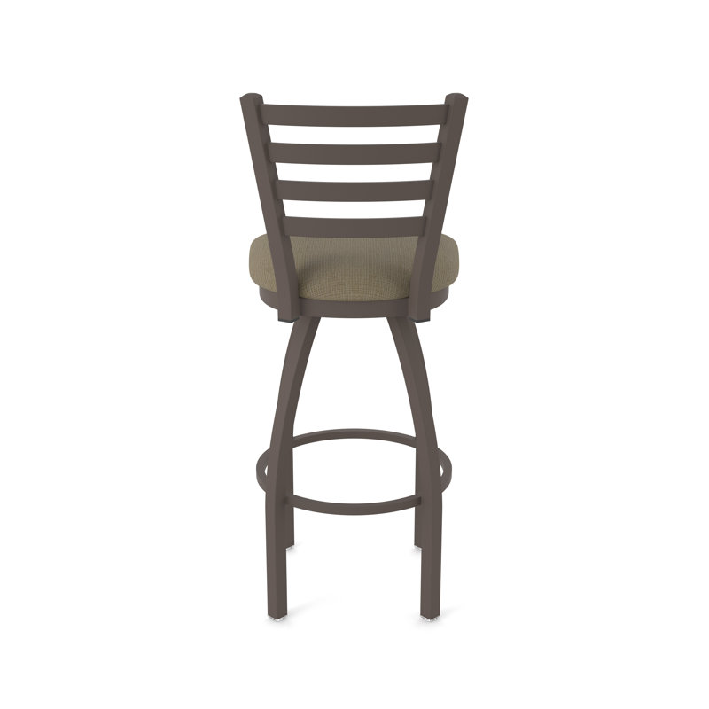 Tabouret pivotant Jackie, Bronze, Très grand (siège d'une hauteur de 36 po), Tissu liège graphique