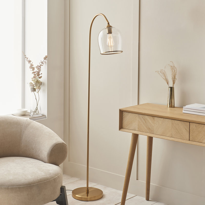 152cm Brushed Arched Floor Lamp