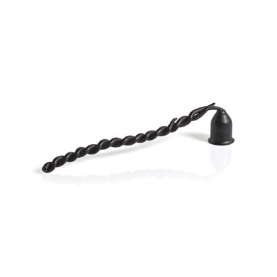 Tabouret de bougie torsadé en fer forgé