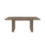 Ensemble de table de salle à manger extensible avec chaises rembourrées et base cannelée-132789904-132789907