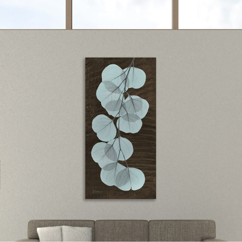 "Eucalyptus", toile tendue par Albert Koetsier, H 48 po x l 24 po x P 1,5 po