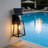 Solar Wall Lantern Outdoor, Clear Glass And Aluminum Bxf