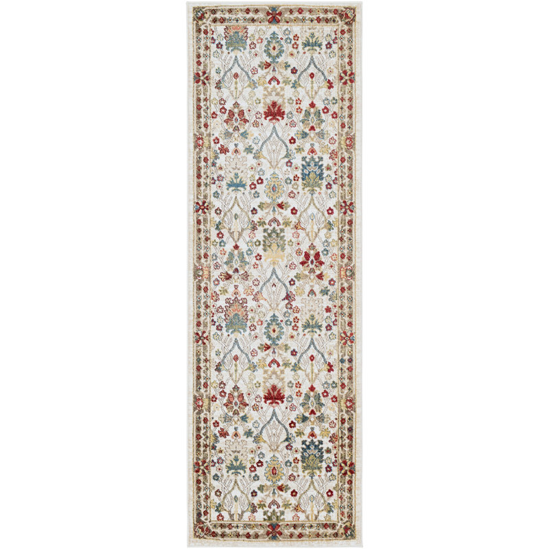 Dimmitt Floral Indoor Rug, Runner 2'6" x 7'10"