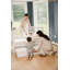 HushCrib 3-in-1 Convertible Crib with Trundle, Toddler Bed, Daybed, White