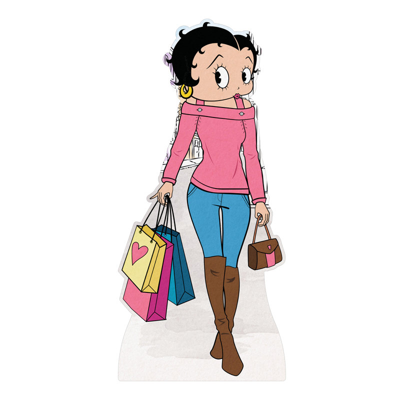 Accroche en carton boop fille city