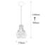 Luminaire suspendu géométrique 1 lumière Hatherleigh