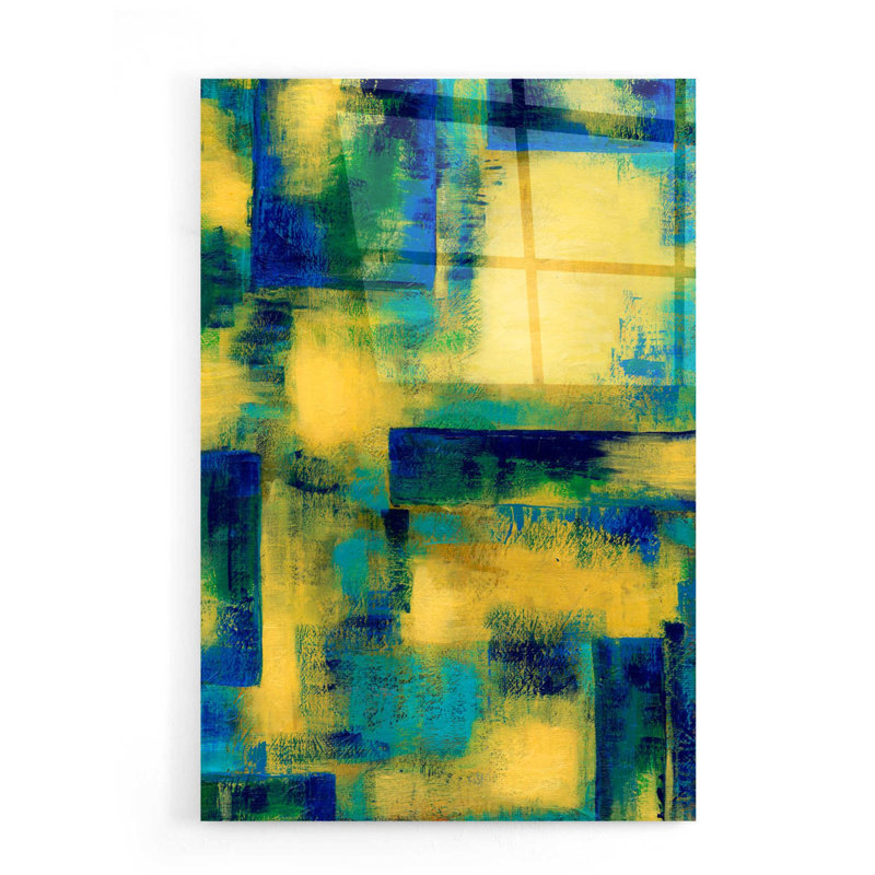 «Unconditional I» par Renee W Stramel, art mural en verre acrylique, H 24 po x l 16 po x P 0,2 po