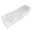 Meuble-lavabo 72 po avec lavabo en résine, portes à fermeture en douceur et 1 armoire latérale, conception à fixation flottante, blanc brillant, contreplaqué (emballage KD) - 24 po x 2 + 24 po