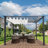 Florence  Aluminum Pergola in Gray Powder-Coated Finish with Adjustable Canopy-39493080-39493269