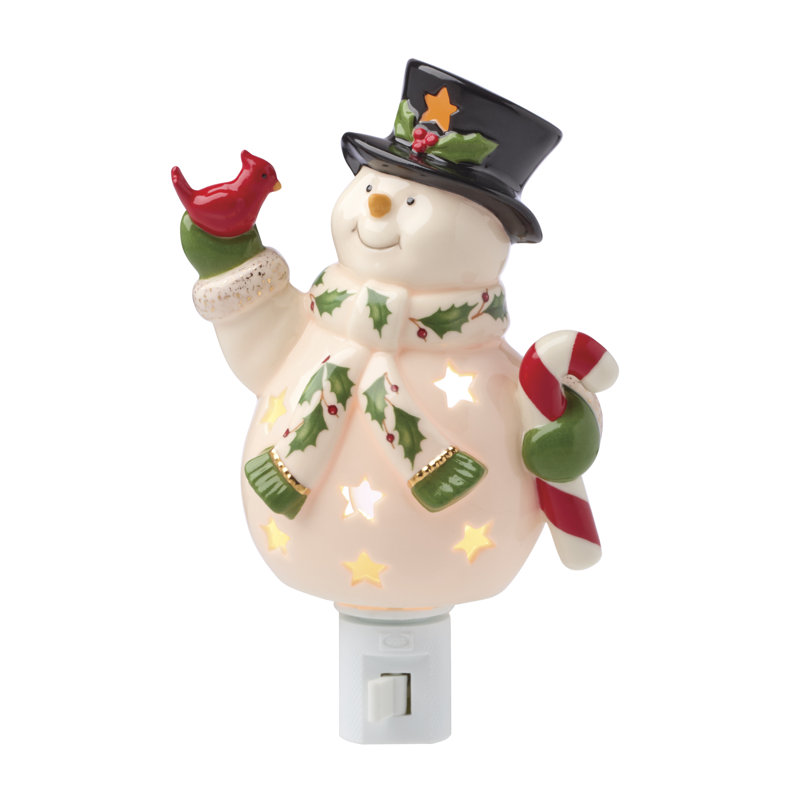Veilleuse bonhomme de neige Happy Holly Days