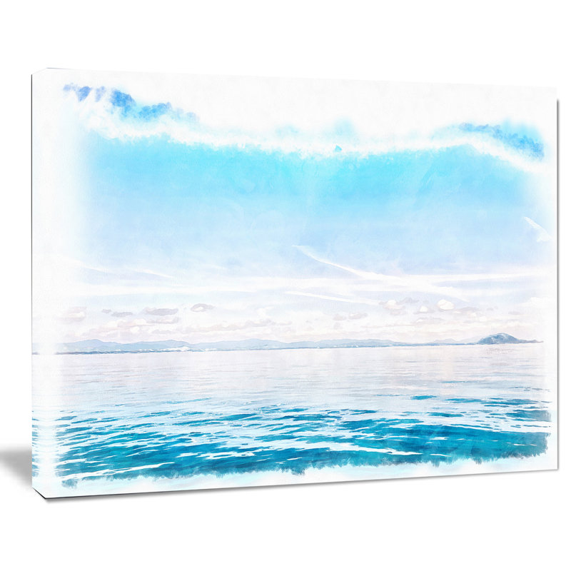 «Blue Horizon», impression numérique sur toile tendue, H 30 po x l 40 po x P 1 po