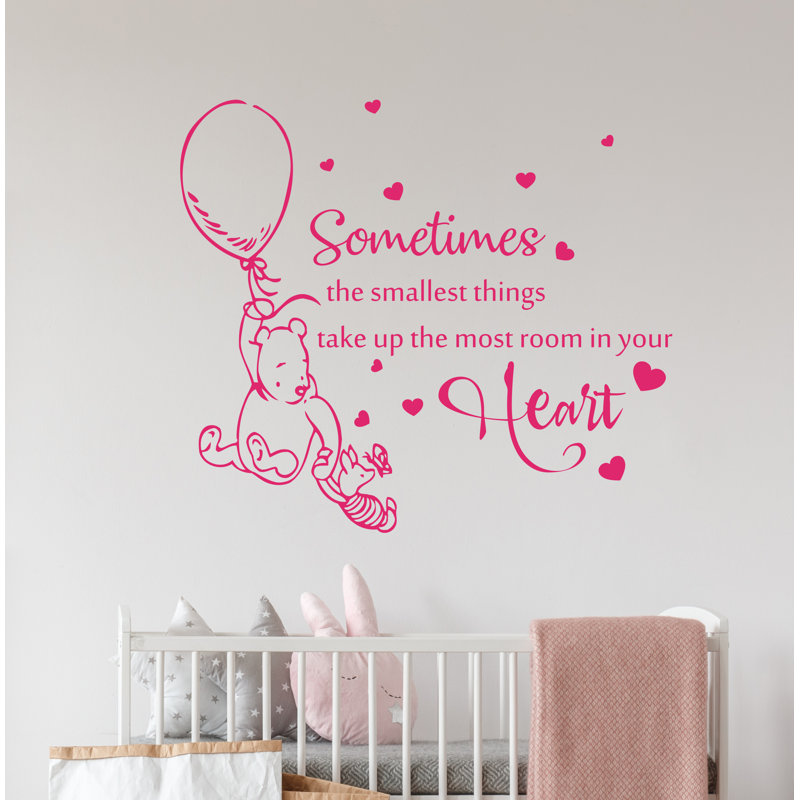 Décalcomanie murale, parfois, les petits objets, Rose vif