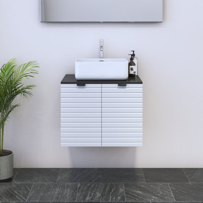 Meuble-lavabo simple 23,6 po avec dessus Kayben