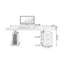 Bureau de direction rectangulaire en bois massif noyer avec tiroirs-972191626-972191622