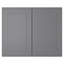 Meuble mural standard HOMEIBRO Cozy Design, 30 po L x 12 po P x 24 po H, en contreplaqué gris Shaker, prêt à assembler-927361938-927042985