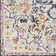 Tapis bleu marine / safran Fleeman