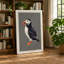 Puffin Profile Botanical - Wrapped Canvas-1531114695-1531114692