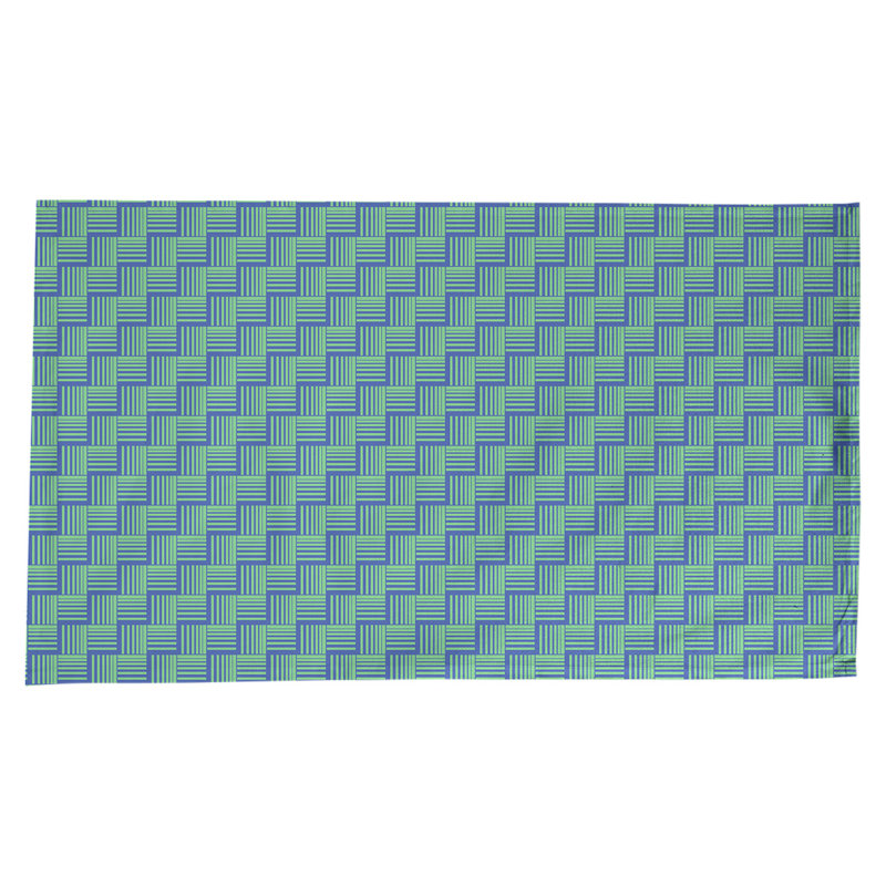 Rayures nattes classiques Nappe, Bleu/vert