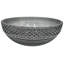 Lavabo de salle de bain vasque en verre noir 16 po avec texture de diamant Jewel-100676322