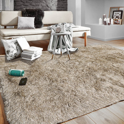 Tapis rectangulaire en laine fait à la main 4 pi 4 po x 5 pi 8 po Evelyngrace