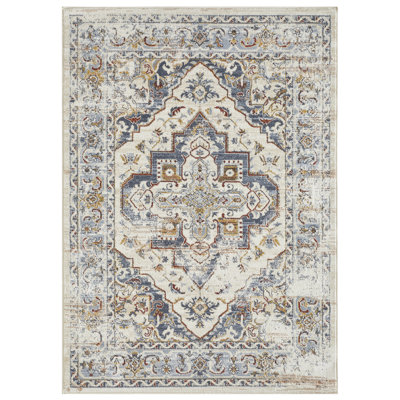 Tapis oriental en polypropylène tissé à la main Kelston