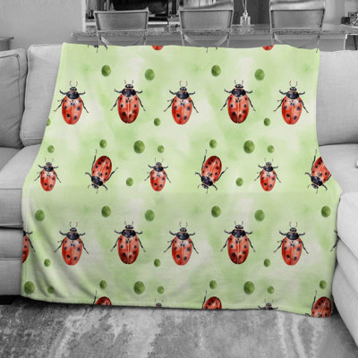  Ladybug Fleece Blanket