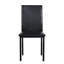 Ensemble de salle à manger en métal avec plateau en faux marbre 5 pièces Furniture - noir, ensemble de salle à manger, table et 4 chaises
