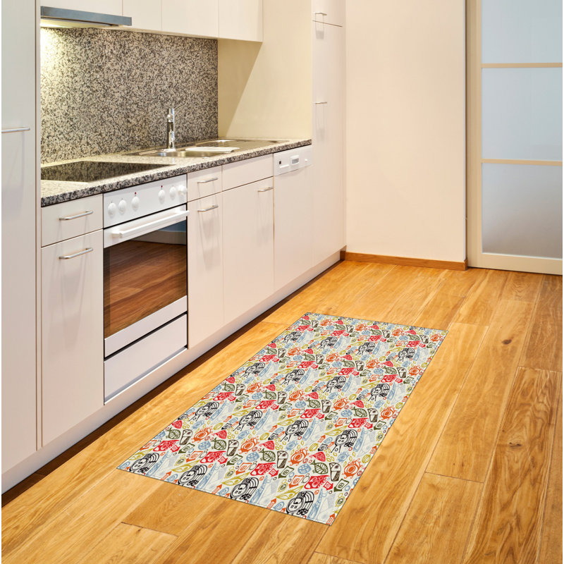 Funky High Density Long Fiber Poly Threads Decorative Area Rug Carpet, Rectangle 2'7" x 5'