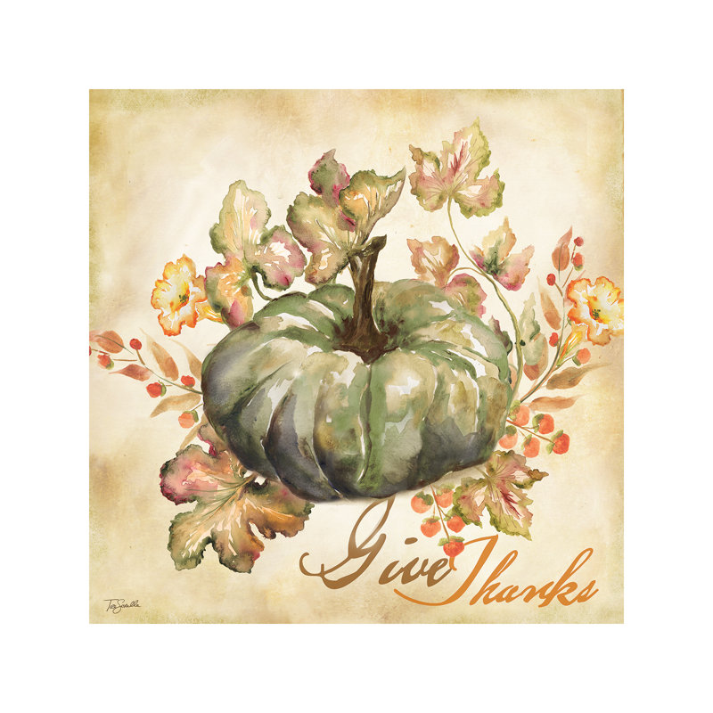 Watercolor Harvest I - Wrapped Canvas Print, 45.72 cm H x 45.72 cm W x 1.91 cm D