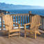 Ensemble de 2 chaises Adirondack Grade A en teck