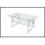 Table basse transparente en verre trempé