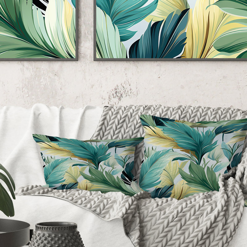 Coussin Palm, H 16 po x l 16 po