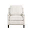 Fauteuil inclinable traditionnel en tissu texturé avec garniture cloutée et garniture cloutée