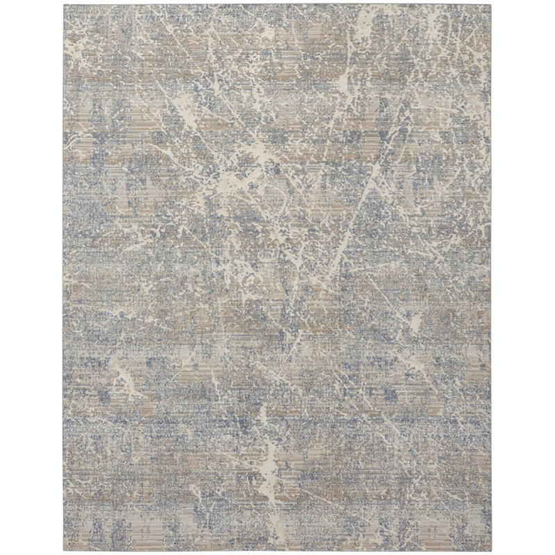 Zellmer Machine Woven Beige Blue Indoor Rug, Rectangle 239 x 300cm