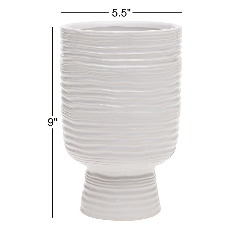 Vase Canella, H 9 po x l 5,5 po x P 5,5 po