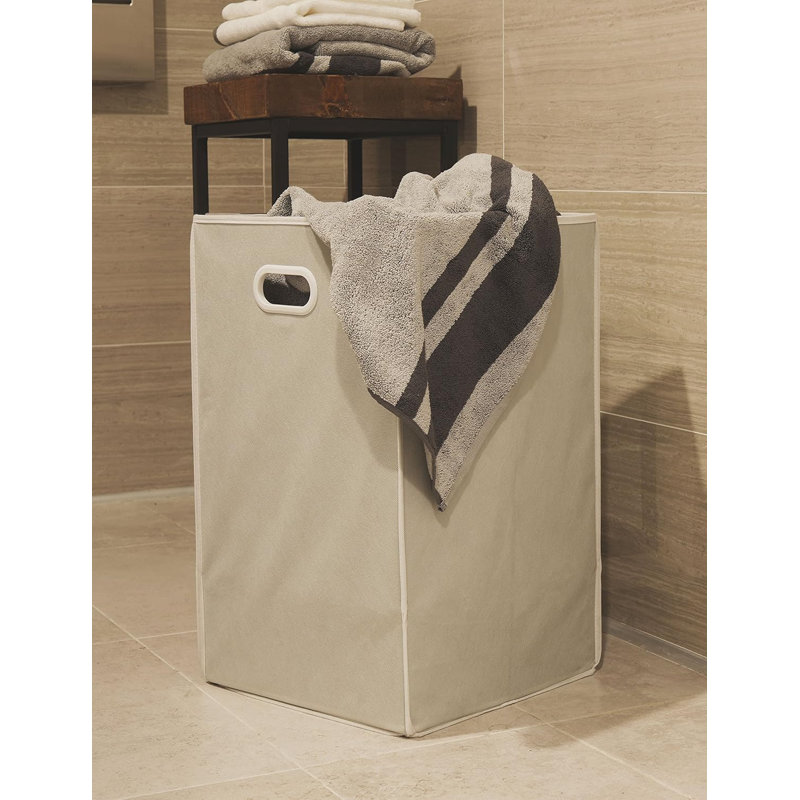 Panier à linge pliable, Gris clair