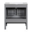 Armoire de rangement multifonctionnelle 30 po avec évier en céramique-1129083303